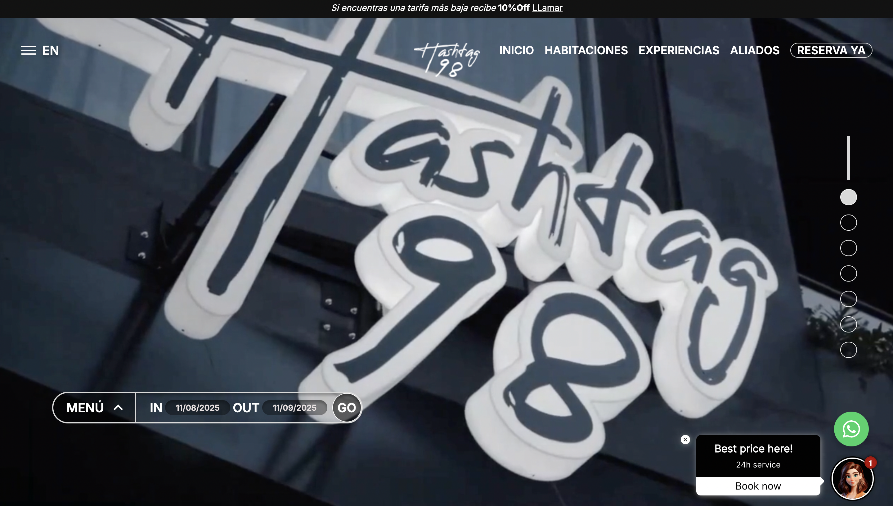 Hashtag 98 - Agencia creativa con portafolio interactivo, casos