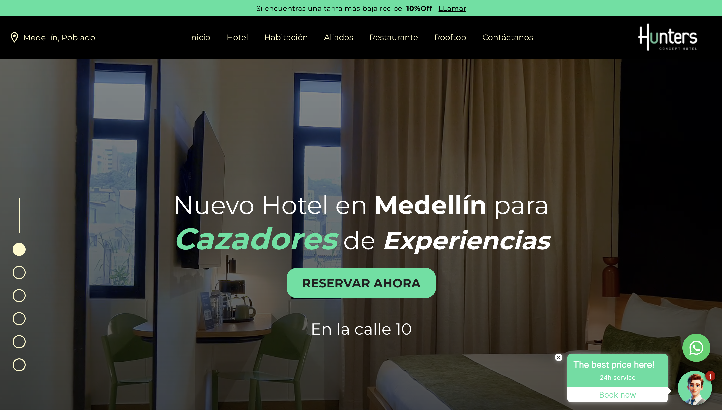 Hunters Agency - Agencia de marketing digital con portafolio dinámi